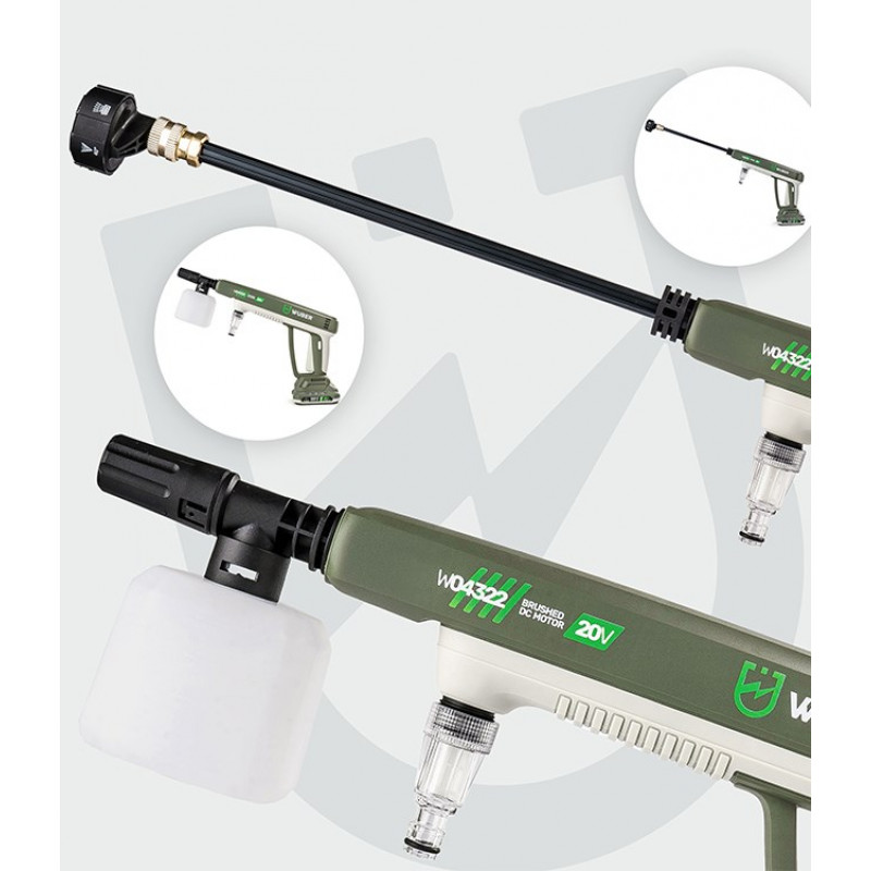 Wuber W04322 Akku-Hochdruckreiniger, 20 V, 300 l/h