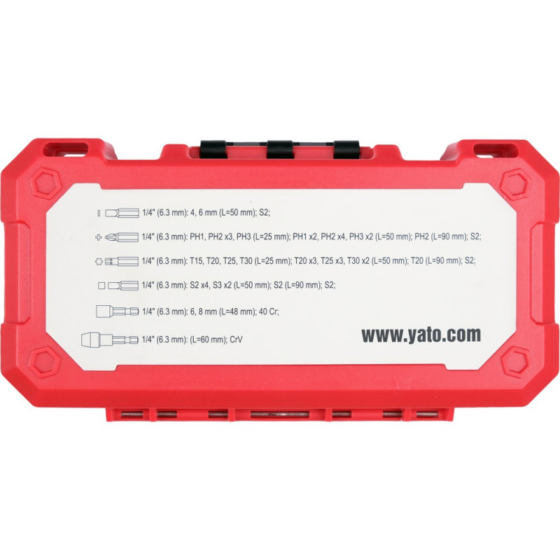 YATO Schlagschrauber-Bit-Set 39 Stk. YT-78076