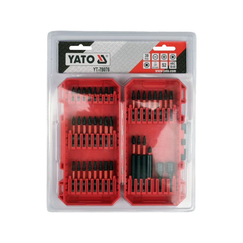 YATO Schlagschrauber-Bit-Set 39 Stk. YT-78076