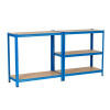 Extralink Metallregal 180x90x40, Blau