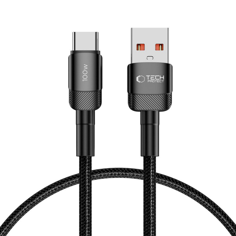 Tech-Protect UltraBoost Evo Kabel USB-A / USB-C 100W 5A 50cm Schwarz