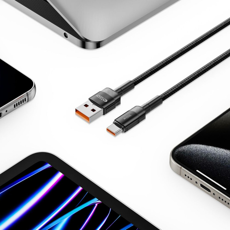 Tech-Protect UltraBoost Evo Kabel USB-A / USB-C 100W 5A 50cm Schwarz