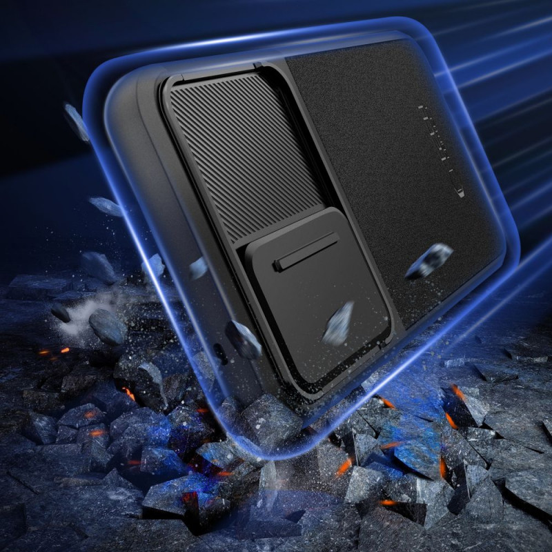 Tech-Protect Velar Cam+ Hülle für Samsung Galaxy A35 / A55 5G, Schwarz