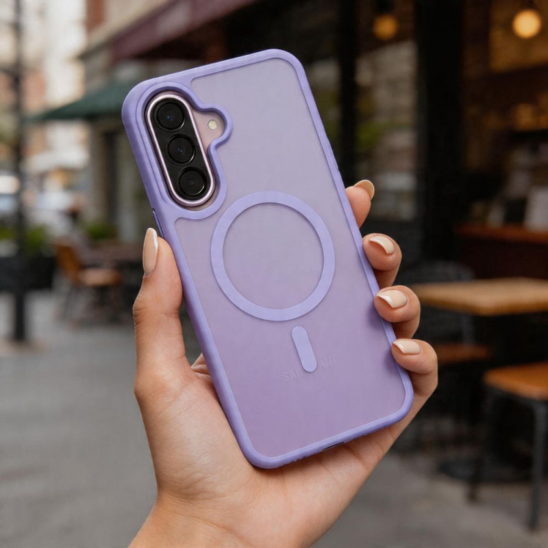 Tech-Protect Magmat MagSafe Hülle für Samsung Galaxy A57 5G, mattes Lilac