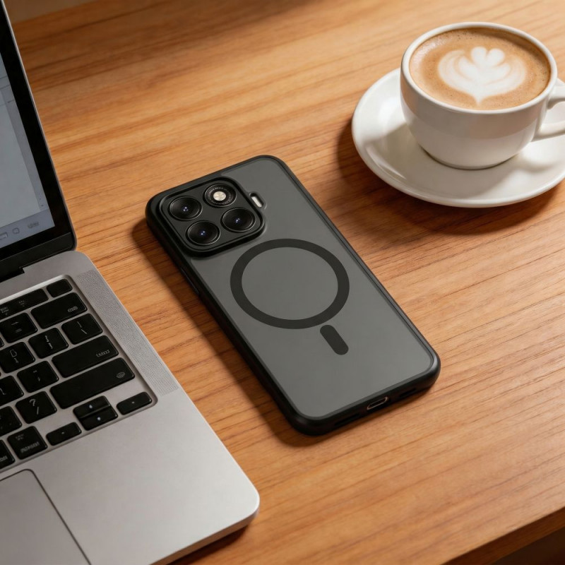 Tech-Protect Magmat MagSafe Hülle für Xiaomi 17T Pro, Mattschwarz
