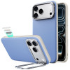 ESR Leder-Kickstand-MagSafe-Hülle für Apple iPhone 17 Pro Max / 18 Pro Max, Hellblau