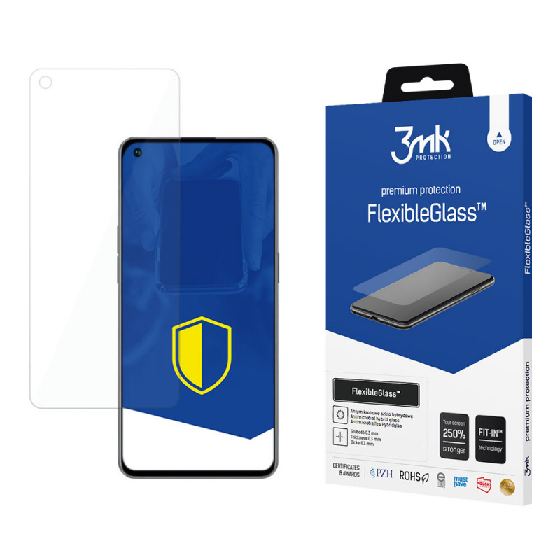 3MK FlexibleGlass Oppo Reno 7 5G Hybridglas Displayschutzfolie