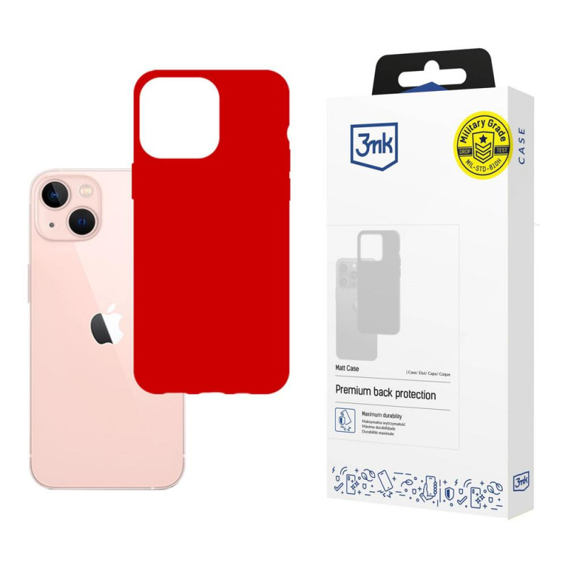 3MK Matt Case 3MK4038 für Apple iPhone 14 Plus / 15 Plus, rot