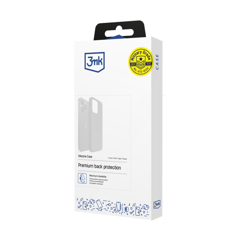 3MK Silicone Case für Samsung Galaxy A24 4G, schwarz