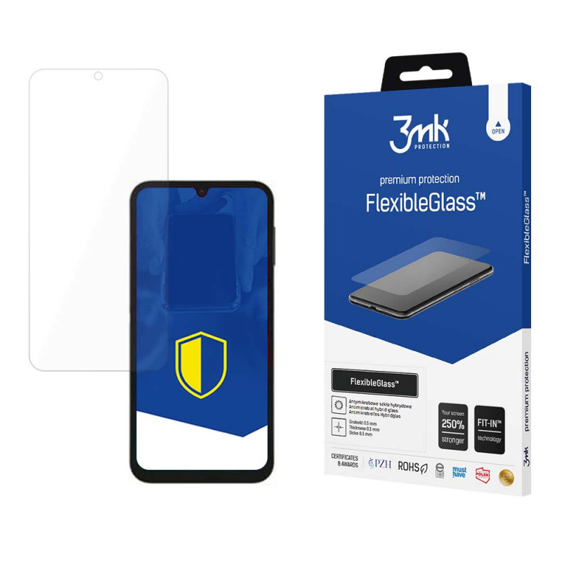3MK FlexibleGlass 3MK4906 Hybridglas Displayschutzfolie für Samsung Galaxy A24 4G