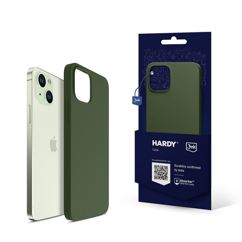 3MK Hardy Case MagSafe für Apple iPhone 15 Plus / 14 Plus, alpine green