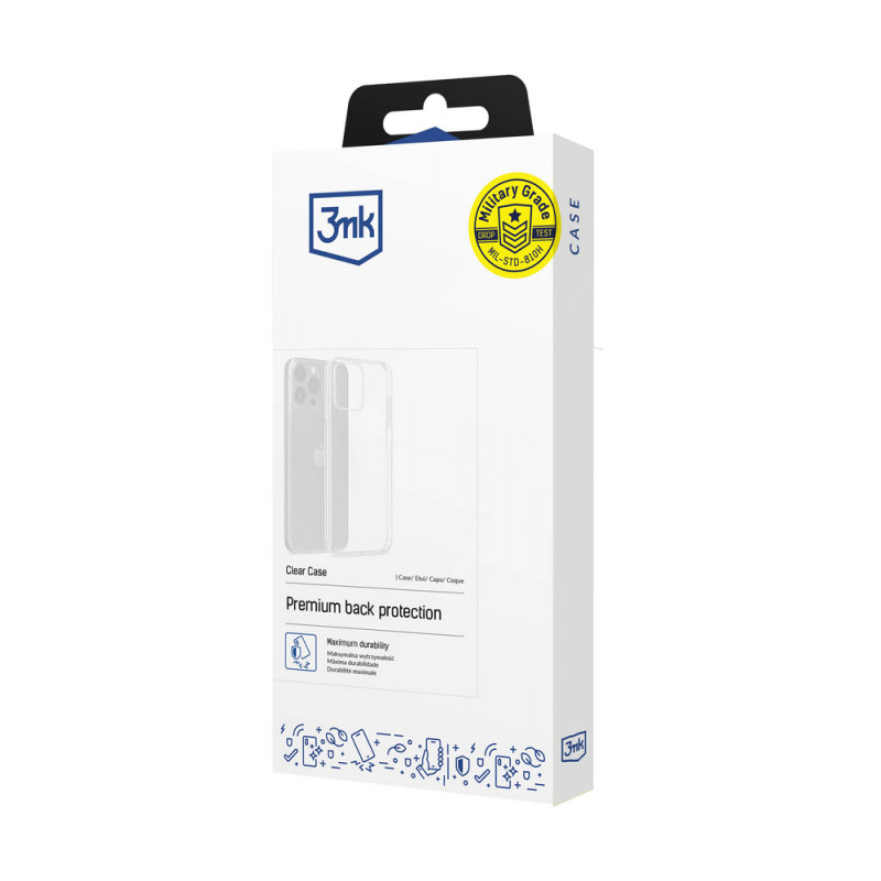 3MK Clear Case für Motorola Moto G54, Transparent