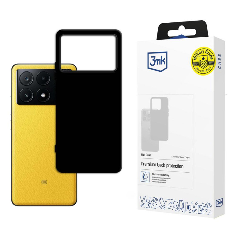 3MK Matt Case für POCO X6 Pro 5G, schwarz
