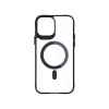 3MK Satin Armor MagCase mit MagSafe für Apple iPhone 12 Pro Max, transparent mit schwarzem Rahmen
