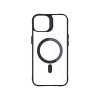 3MK Satin Armor MagCase mit MagSafe für Apple iPhone 14 Plus, transparent mit schwarzem Rahmen (156076-0)