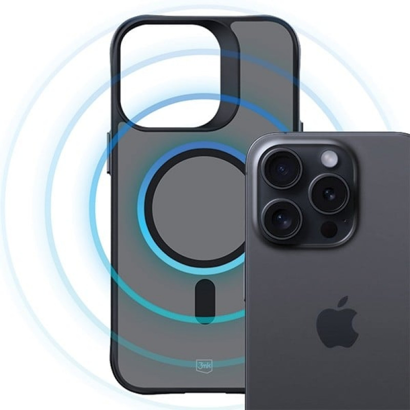 3MK Smoke MagCase mit MagSafe für Apple iPhone 15 Pro Max, halbtransparent (156061-0)