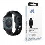 3mk Silikon-Armband für Apple Watch 38/40/41 mm, schwarz