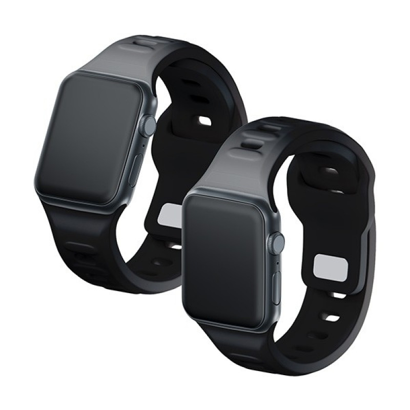 3mk Silikon-Armband für Apple Watch 38/40/41 mm, schwarz