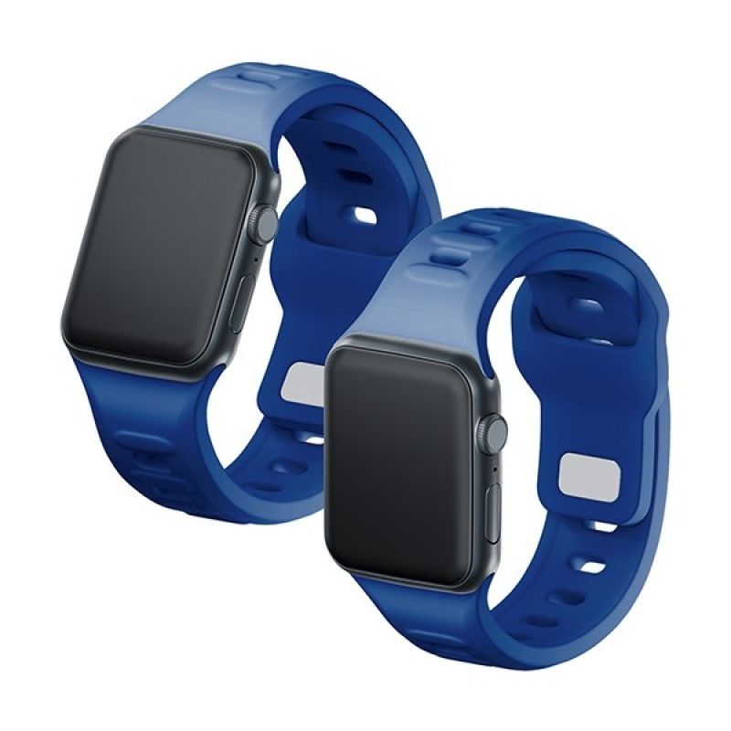 3mk Silikon-Armband für Apple Watch 38/40/41 mm, blau