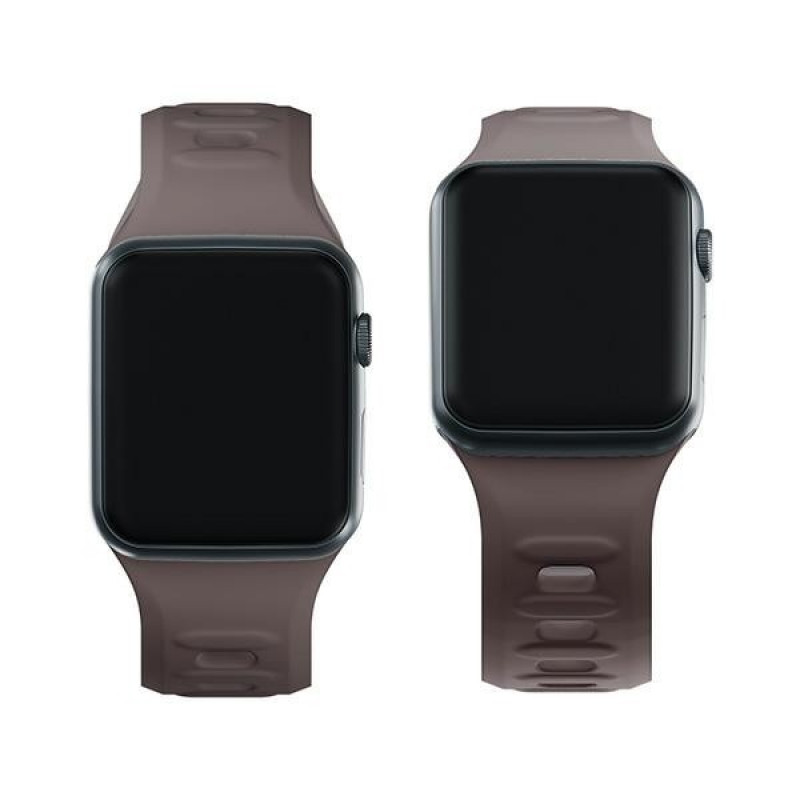 3mk Silikon-Armband für Apple Watch 38/40/41 mm, taupe