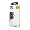 3MK Satin Armor MagCase mit MagSafe für Apple iPhone 15 Pro, transparent mit schwarzem Rahmen