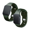 3mk Silikon-Armband für Apple Watch 42/44/45/49 mm, dunkelgrün