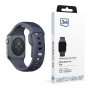 3mk Silikon-Armband für Apple Watch 42/44/45/49 mm, grau