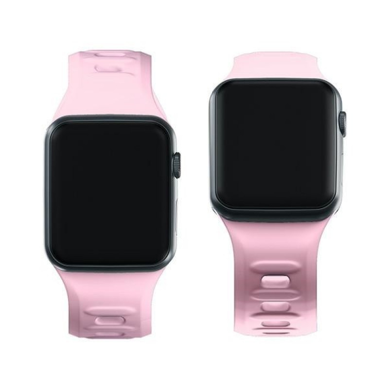 3mk Silikon-Armband für Apple Watch 42/44/45/49 mm, powder pink