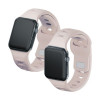 3mk Silikon-Armband für Apple Watch 42/44/45/49 mm, pink-beige / latte