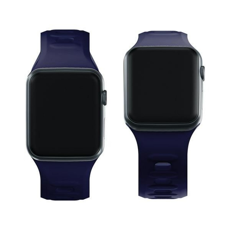 3mk Silikon-Armband für Apple Watch 42/44/45/49 mm, ocean blue