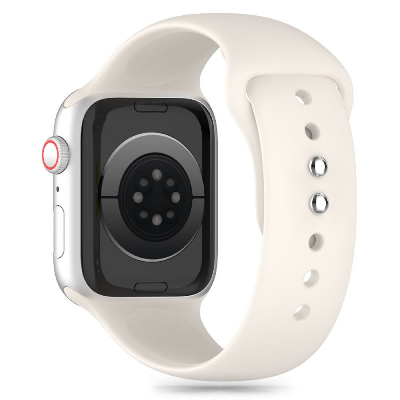 Tech-Protect Silikonarmband für Apple Watch 4/5/6/7/8/9/SE/10 (38/40/41/42 mm), Starlight