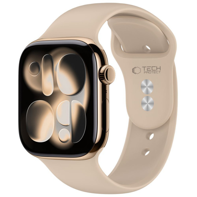 Tech-Protect Silikonarmband für Apple Watch 4/5/6/7/8/9/SE/10 (38/40/41/42 mm), Walnut