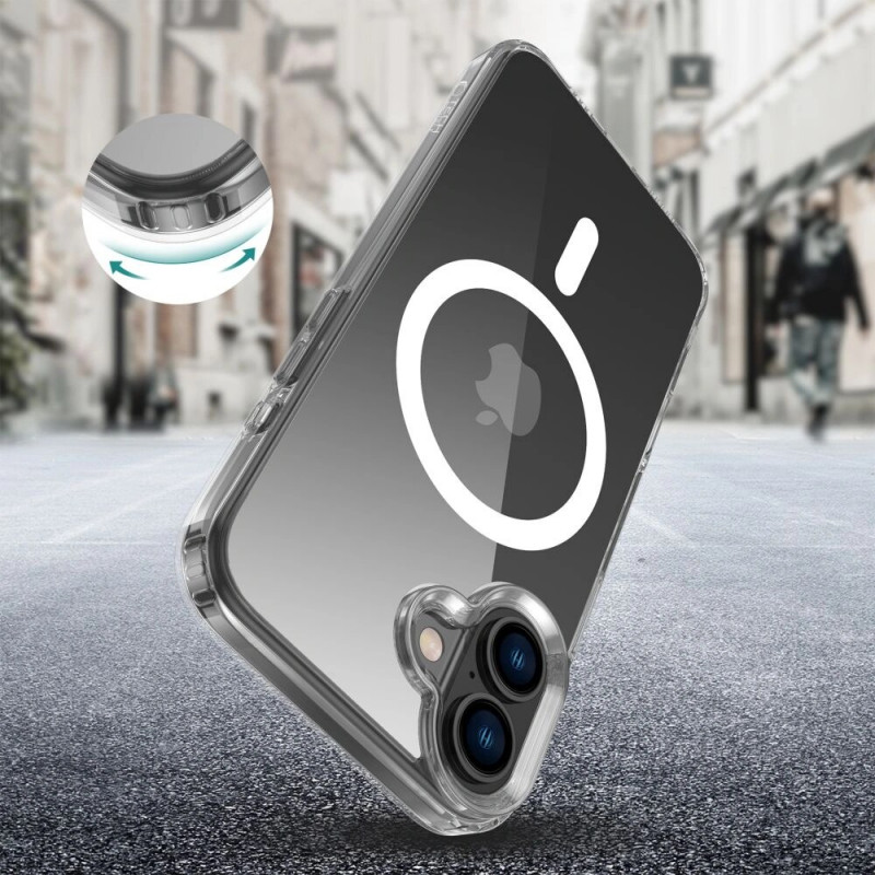 Tech-Protect Flexair Hybrid MagSafe Hülle für Apple iPhone 16 Plus, transparent