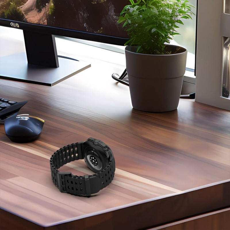 Tech-Protect IconBand Pro Armband für Samsung Galaxy Watch Ultra 1 / 2, 47 mm, Schwarz