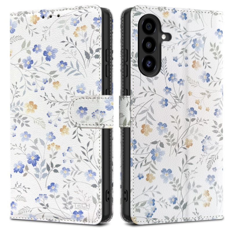 Tech-Protect Wallet-Hülle für Samsung Galaxy A17 / A18 / A26 4G / 5G, Spring Flowers
