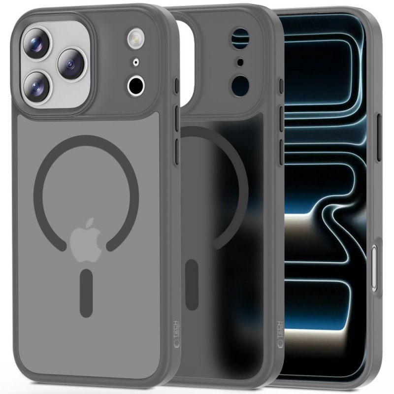 Tech-Protect Magmat MagSafe Hülle für Apple iPhone 17 Pro, mattes Kreidegrau