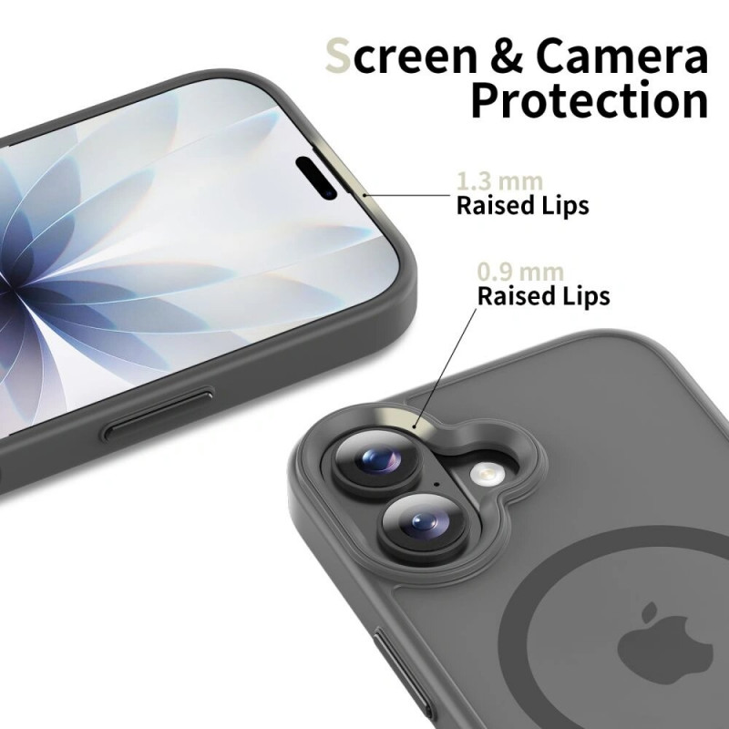 Tech-Protect Magmat MagSafe Hülle THP4950 für Apple iPhone 17, mattes Kreidegrau