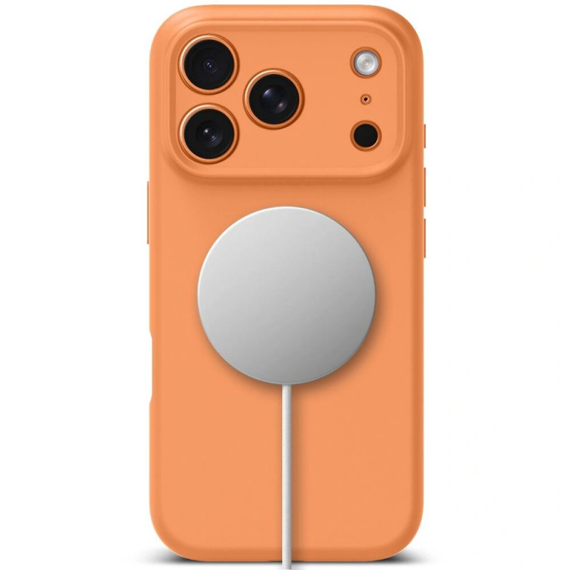 Tech-Protect Silikon MagSafe Hülle für Apple iPhone 17 Pro, Cosmic Orange