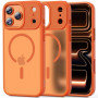 Tech-Protect Magmat MagSafe Hülle für Apple iPhone 17 Pro, mattes Cosmic Orange