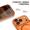 Tech-Protect MagFlex MagSafe Hülle für Apple iPhone 17 Pro, Shiny Cosmic Orange