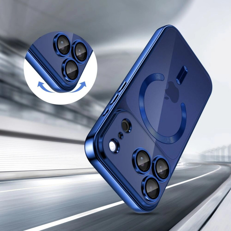 Tech-Protect MagFlex MagSafe Hülle für Apple iPhone 17 Pro, Shiny Deep Blue