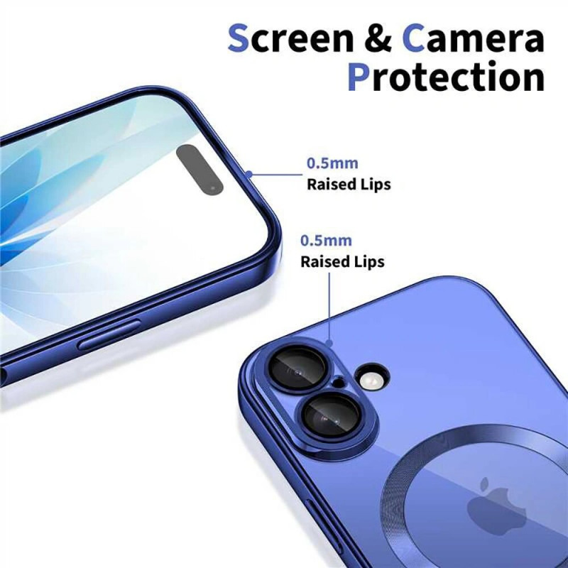 Tech-Protect MagFlex MagSafe Hülle für Apple iPhone 17, Shiny Mist Blue