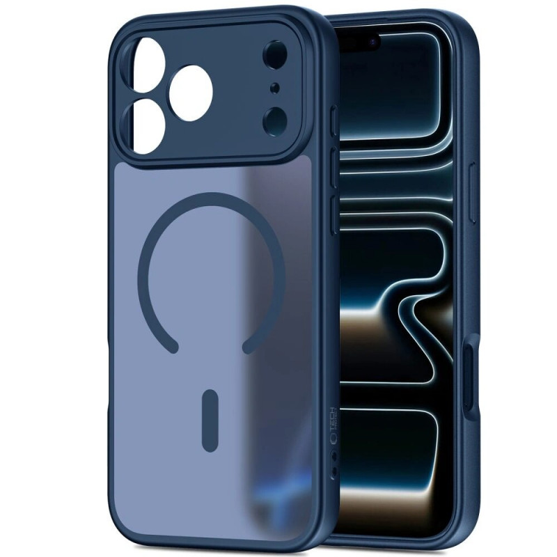 Tech-Protect BasicMag MagSafe Hülle für Apple iPhone 17 Pro Max, Mattschwarz Dunkelblau