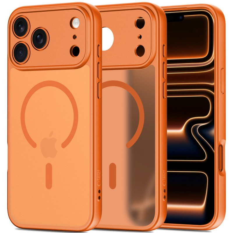Tech-Protect BasicMag MagSafe Hülle für Apple iPhone 17 Pro, mattes Cosmic Orange