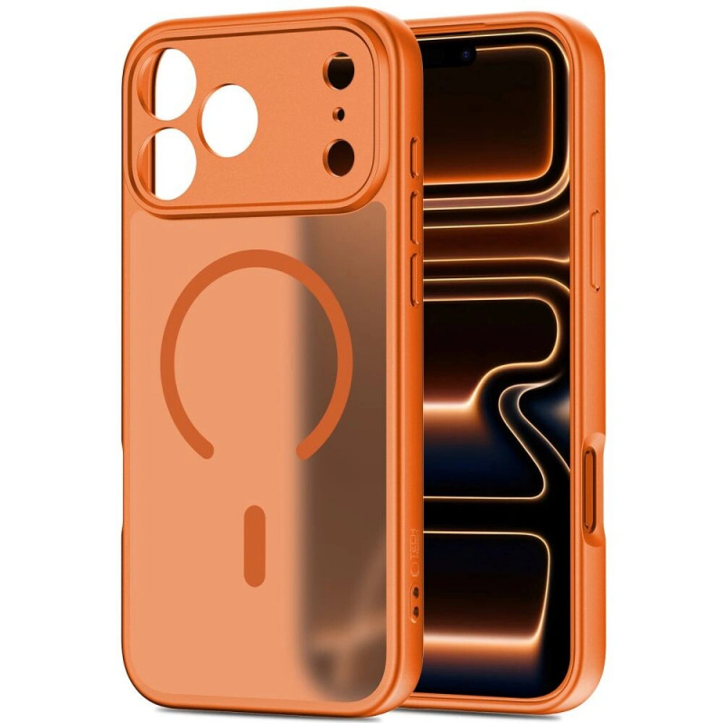 Tech-Protect BasicMag MagSafe Hülle für Apple iPhone 17 Pro, mattes Cosmic Orange