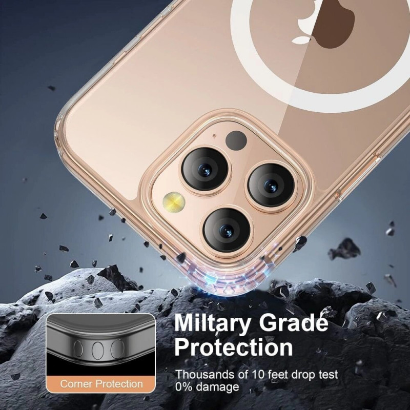 Tech-Protect TP Flex MagSafe Hülle für Apple iPhone 16 Pro Max, transparent