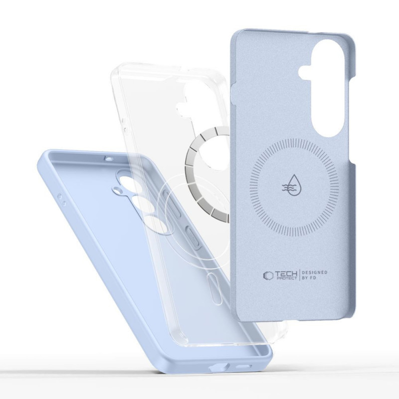 Tech-Protect Silikon MagSafe Hülle für Samsung Galaxy S26, Sky Blue
