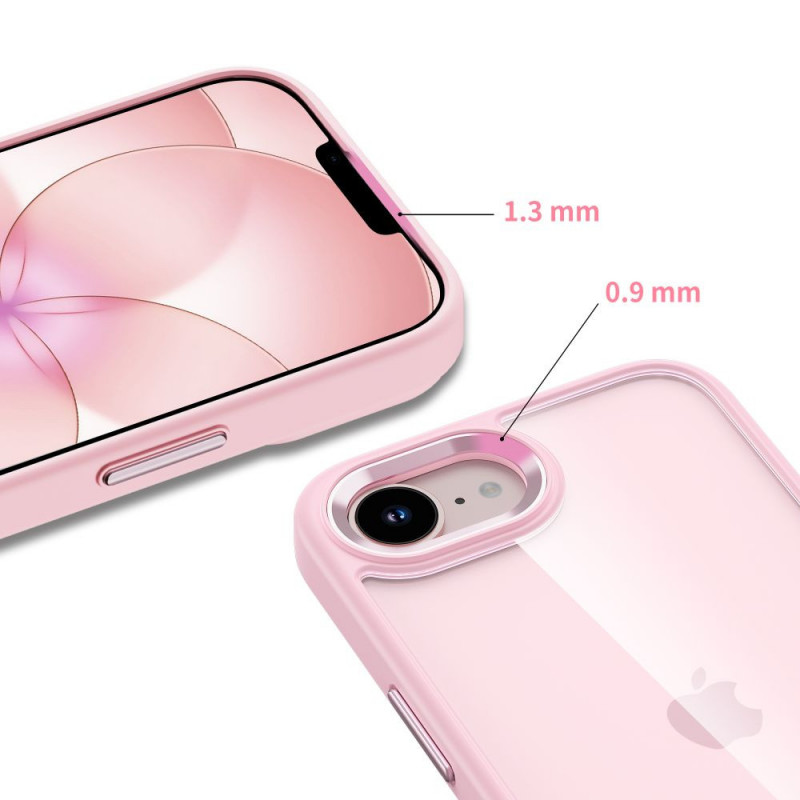 Tech-Protect Magmat Hülle für Apple iPhone 16e / 17e, Soft Pink/clear