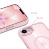 Tech-Protect Magmat MagSafe Hülle für Apple iPhone 16e / 17e, Soft Pink/clear