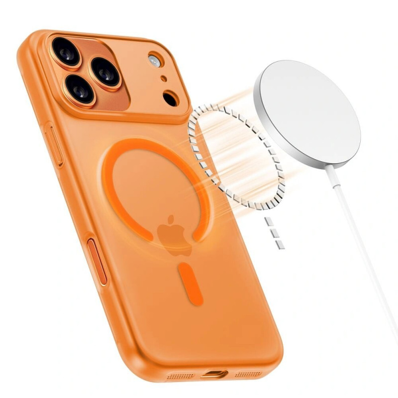 Tech-Protect Magslim MagSafe Hülle Apple iPhone 17 Pro mattes Cosmic Orange